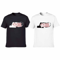 시크점빵 제이 디지털프린팅 인쇄티셔츠 커플티 반팔티 오버핏