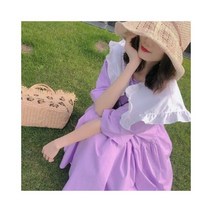 빅사이즈원피스 레이스 홈드레스 겨울하객 Koamissa 플러스 사이즈 여름 맥시 드레스 짧은 소매 인과 스트레이트 Vidos 피터팬 칼라 여성 대형