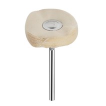 금속 jade 거울 연마 도구 미니 브러시를위한 천 펠트 휠 연마 도구, 베이지 색 손잡이 2.35mm, 1개