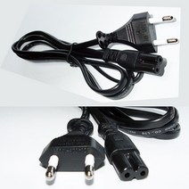 [COMEBANK] AC220V KC인증 8자 전원케이블 소니 삼성 엘지 HP 캐논 샤오미 수입 해외직구 TV 가전제품 컴퓨터 프린터 모니터 공기청정기 연결 전원 코드 케이블 선, [COMEBANK]2구8자전원케이블1.5M