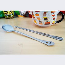 브런치 카페 스텐 성인 스마일 수저세트 플레이팅 예단수저, 상세페이지참조