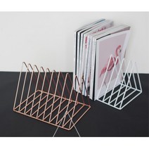 미용 네일샵 병원 감성 잡지 책 꽂이 서류함 책꽃이, 블랙