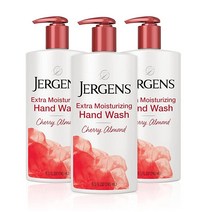 Jergens 저겐스 엑스트라 모이스처라이징 핸드 솝 체리 아몬드 향이 있는 액체 솝 디스펜서 건조한 손을 위한 손 세척 235.3g(8.3온스) (3팩) 322533