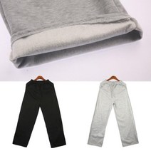 편안한 허리밴딩 남자 겨울 기모 트레이닝바지 단체복 코디 날씬핏 독서실