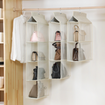 가방보관함 정리함 진열대 수납함 정리대 접이식수납함, 2단 그레이