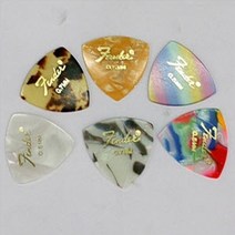 펜더 기타 피크 셀룰로이드 삼각형 0.5mm 5개