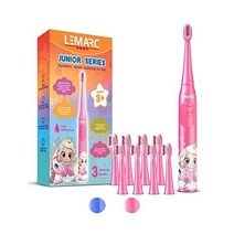 LEMARC USA 슈퍼소닉 전동 칫솔 8 듀퐁 브러시 헤드 USB 충전식 진동 속도 제어 플러스 마사지 모드 2분 타이머 방수 3세 이상 핑크