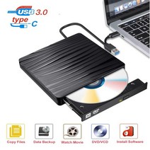 외장형 DVD 레코더 휴대용 dvd 버너 type-c 외부 광학 드라이브 슈퍼 슬림 usb 3.0 노트북용 외부 모바일 광학 드라이브 cddvd 라이터, 한개옵션0