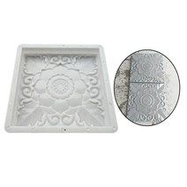 시멘트벽돌 담장블럭 디자인벽돌 Paver 사각형 빈티지 DIY 장식 PP 조경 재사용 가능한 시멘트 금형 콘크리, 한개옵션0
