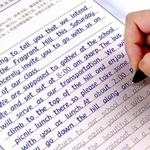 영어캘리그라피 캘리그라피 독학세트 영어 필기체 3 책대 기울임꼴 그루브 연습 카피북 필기 연습 서예 책 알파벳 단어 재사용 가능한 libros, 스타일 b