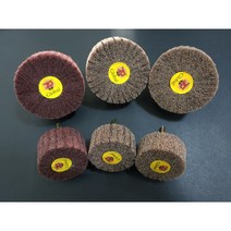 추수세미/ 수세미추/ 7440 갈색180방/ 7447 적색 320방/ 콤비/ 샹크 6mm, 25mm, 수세미추 적색-320방