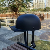 경량 바이크 헬멧 레트로 전체 얼굴 야구 모자 오리 도트 승인 Casco Demoto BQ1 윈드실드, XL, BQ-1덤블랙 DScap