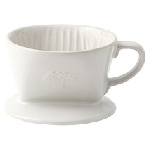 칼리타 도자기 핸드드리퍼 101LD, 화이트, 1개