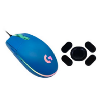 로지텍 G102 LIGHTSYNC 게이밍 마우스 + 마우스피트 세트 MU0054, 블루+마우스피트