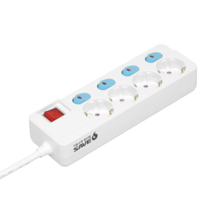 세이브에스 화재 예방 자동소화 멀티탭 화재 방지 콘센트 과부하차단 안전한 멀티콘센트 4구 개별절전형 전선길이 3m 5m