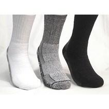 유니드 남자 쿨맥스 스포츠 크루 장목 양말, 3켤레세트