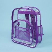클리어 투명 백팩 퍼플 방수 물놀이가방 비치백 투명가방 투명백 PVC가방 PVC투명가방 목욕가방 수영가방