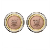 Max Factor Liquid Foundation 맥스팩터 미라클 터치 크림 투 리퀴드 파운데이션 11.5g 2팩