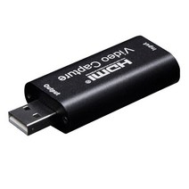 비디오 캡쳐보드 카드 HDMI 방송장비 스트리밍 vhs usb 2.0 그래버 레코더, 검은 색