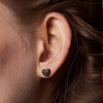 [Hei][엔믹스 규진&릴리 안소희 착용] fancy pave heart earring