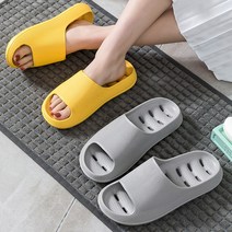 1+1 논슬립 물빠짐 미끄럼방지 욕실화 층간소음방지 실내화 슬리퍼 odda, comf(핑크+그레이)