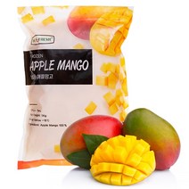 자연미가 냉동 애플망고 1kg(1kgx1ea) DJ냉동과일, 1개, 1kg