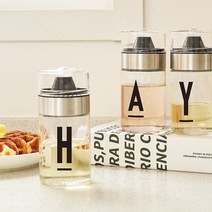 [리본제이]레터링 유리 오일병 소스 양념통 250ml, 250ml_에이A