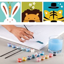 동물 DIY 유화 유아동 미술 그리기 세트 명화 집순이 취미 피포페인팅 컬러링북 홈갤러리 카페 인테리어 태교 치료 키덜트, 쥐돌이