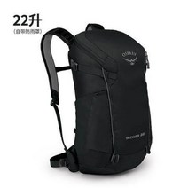 OSPREY SKARAB 스키머 등산배낭, 블랙22L(레인커버)