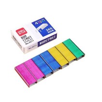 NO.0211 다채로운 스테인레스 스틸 스테이플 금속 사무실 바인딩 용품 800*1.2 cm 크리에이티브 문구 0.6 박스