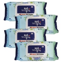 그린동화 배로물티슈 오리지날 엠보싱 캡형 520g, 60개입, 10개