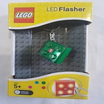 레고 밤나무 레고키체인 LED 플래셔 키체인 그린