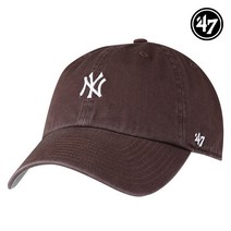 47브랜드 47브랜드 뉴욕양키스 MLB 남자 여성 엠엘비 볼캡 야구 모자 B-BSRNR17GWS-BW