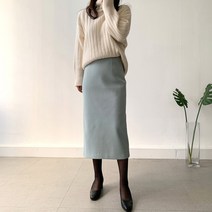 네모 여성용 파스텔베이직_롱 스커트