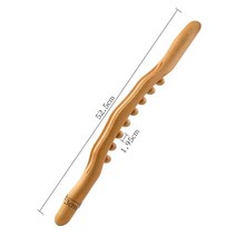 마사지스틱 릴렉스틱 손마사지 바디 천연 탄화 나무 스크래핑 마사지 스틱 등 스파 테라피 도구 포인트 트리트먼트 Guasha 릴랙스, 2)Wood8 beads