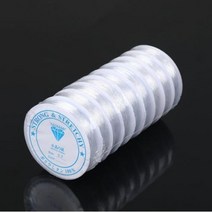 부자재 비즈공예 대용량 탄성 우레탄 줄 0.4mm 1.0mm KK347 실 다양한두께, 우레탄실-투명색/4.굵기0.7mm(길이11m)1개입
