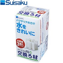 바보사랑 수이사쿠 suisaku 단지여과기 코어 M (리필 필터 3개입) / 수족관 여과기.수이사쿠