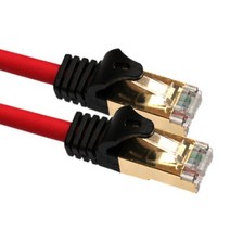 맘보몰 CAT.7 기가비트 랜케이블 고속인터넷연결선 wifi 노트북 연결 인터넷 랜선 연장잭, 1개, 레드7m