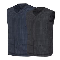 콜핑 알라투 V 남 KPV7567M 스트라이프 베스트 남성 겨울 경량 구스 조끼