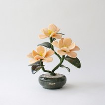 승진 영전 취임 축하선물 감사 이사 집들이 선물 / 아토제이드 옥꽃 매그놀리아 3송이, 만다린