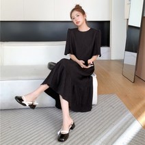 결혼식 하객원피스 여성 빅사이즈 원피스 77 88 원피스 여름 임부복 큰언니빅사이즈 롱원피스