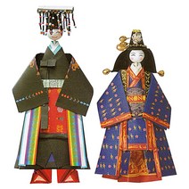 한성피앤씨 색지청 한국 궁중의상 구정복/적의 종이접기 인형만들기