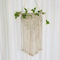 해룸 마크라메 마크메라 드림캐쳐 인테리어 벽장식 행잉레더스트랩 라크라메 마크라메, 4. 플라워 마크라메