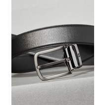 DAKS LONDON 블랙 버클 로고 음각 소가죽 벨트 폭 3.3 3045