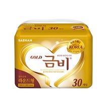 금비 속기저귀 라운드형(프리미엄), 30매입, 7팩