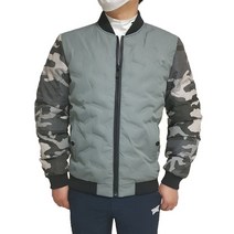 남성골프웨어 고주파 카모 골프 블루종 패딩