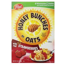 포스트 Post 허니 번치 오브 오트 스트로베리 시리얼 Cereal 368g, 1개