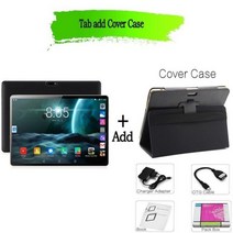 태블릿 PC 10.1 인치 3G4g 전화 통화 4GB64GB Octa Core WiFi 블루투스 4.0 듀얼 SIM 카메라 Google 키보드, 번들 2, 협동사, 하얀