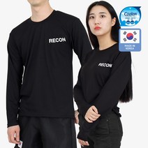쿨론 수색대대 RECON 긴팔티 검정 군인 군용 티셔츠