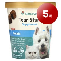 리암마켓 NaturVet 네이처벳 강아지 고양이용 눈 건강 관리 보충제 루테인 함유 소프트츄어블 70정 1팩, 5팩